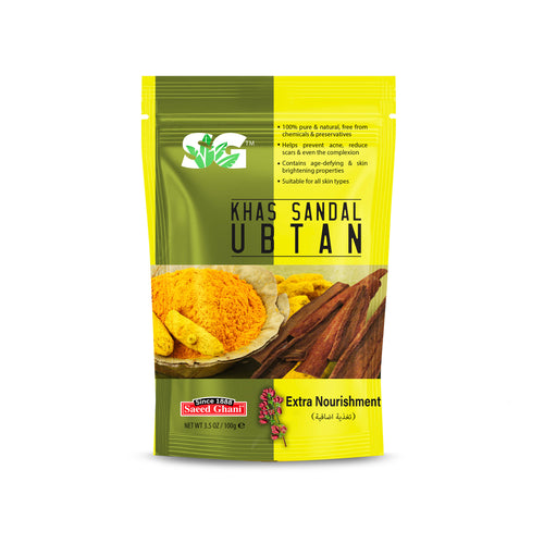 Khas Sandal Ubtan Pouch, 100 g — Saeed Ghani